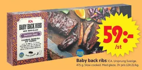 Baby back ribs
