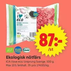 Ekologisk nötfärs