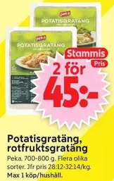 Peka - Potatisgratäng, rotfruktsgratäng