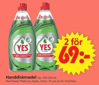 Yes - Handdiskmedel