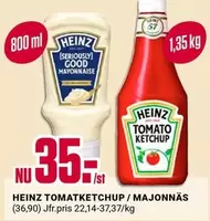 Heinz - TOMATKetchup / MAJONNÄS