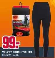 VELVET BRUSH TIGHTS