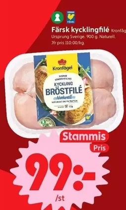 Kronfågel - Färsk kycklingfilé