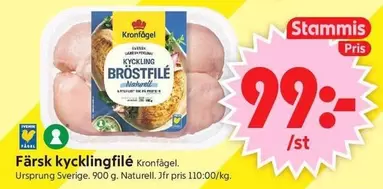 Kronfågel - Färsk kycklingfilé