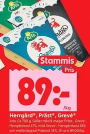 Arla - Herrgård, Präst, Grevé