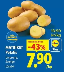 MATRIKET Potatis