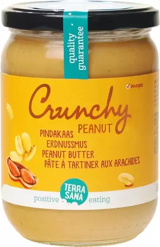 Jordnötssmör Crunchy Osaltat 500g Terra Eko