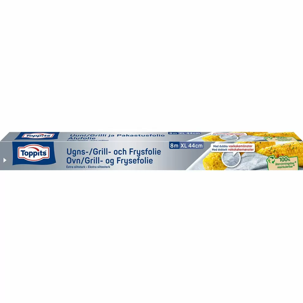 Aluminiumfolie Toppits Ugn/Grill/Frys Recycle
