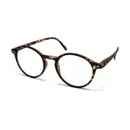 Readers Blue Block Round Tortoise
