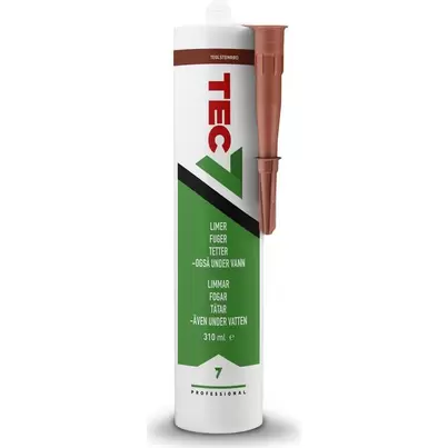 FOGMASSA TEC7 PATRON TEGELSTENSRÖD 310ML
