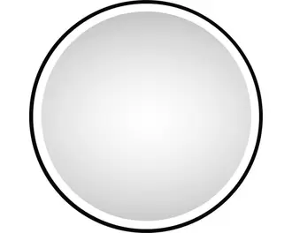 DSK spegel med LED-belysning Black Circular matt Ø60cm IP 24