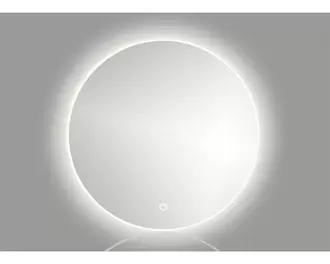 Spegel med belysning CORDIA round line backlight series vit 60x60 cm touchsensor IP44 LED
