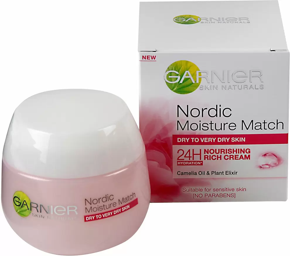 Ansiktscreme Garnier Nordic Moisture Match Dry Skin