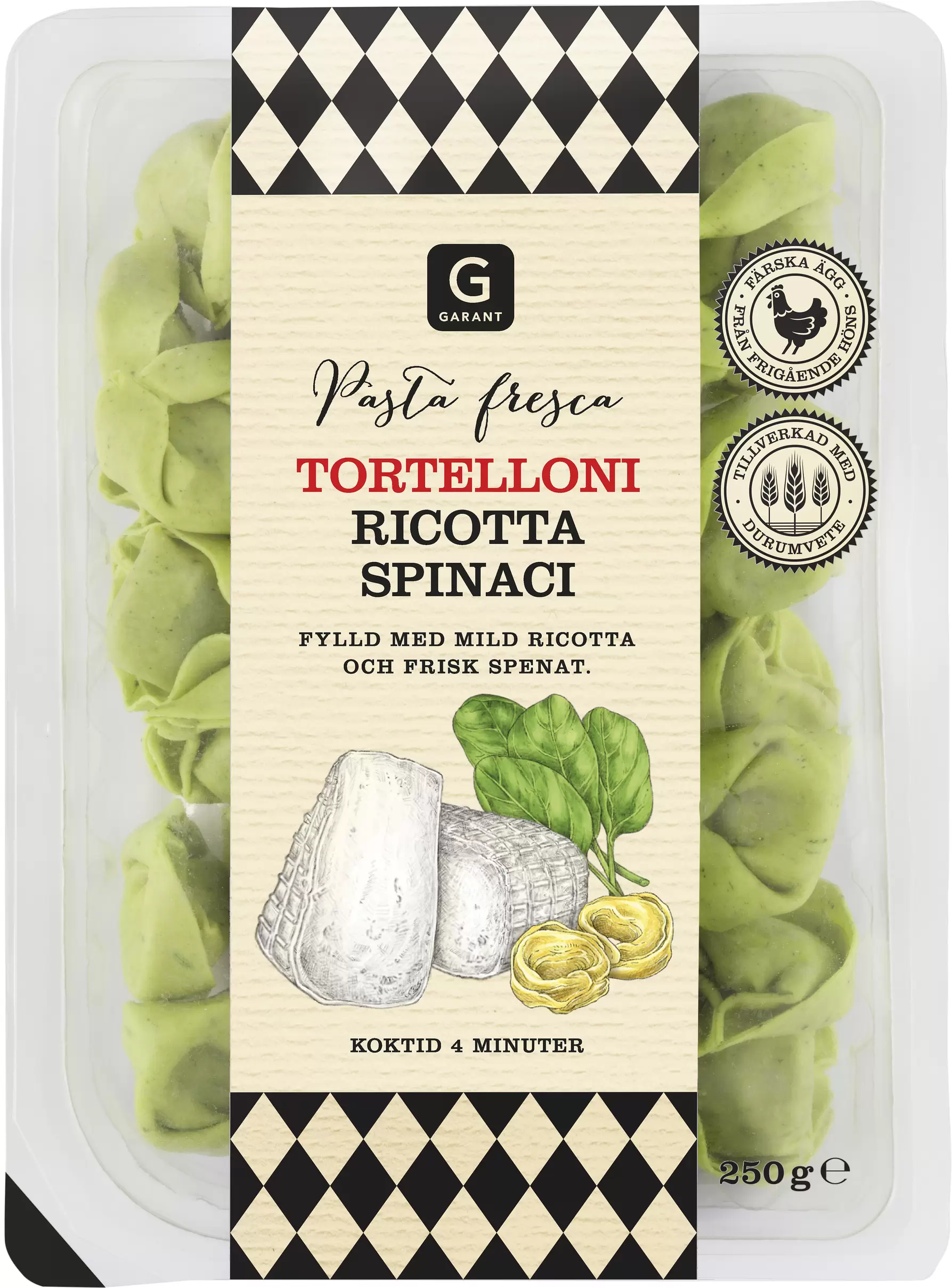 Pasta Tortelloni Ricotta E Spinaci