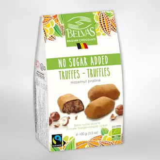 Chokladtryfflar Hasselnöt 100g Belvas Eko