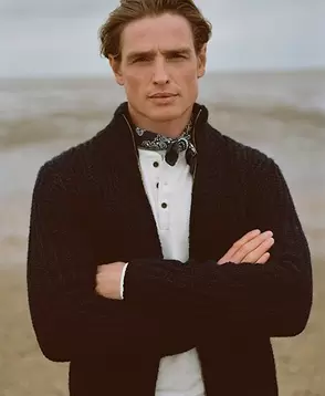 Grovstickad cardigan med dragkedja