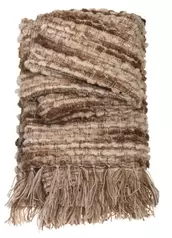 ROXIE Pläd beige 170x130cm 80% polyester/ 20% akryl 30 grader fintvätt