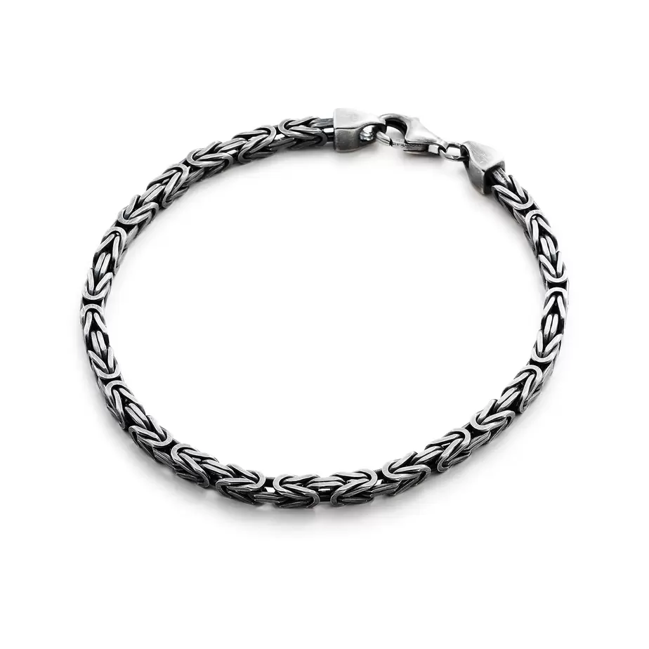Armband Oxiderad Kejsarlänk 19cm
