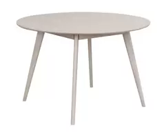 YUMI matbord runt 115 vitpigmenterad ek