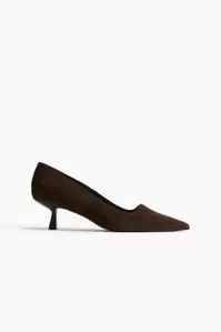 Pumps i läder