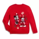 Mickey and Minnie Mouse Festive Jumper For Adults