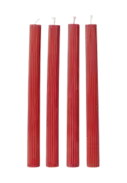 Rillade kronljus 24 cm, 4-pack
