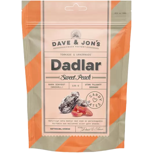Dave & Jon's Dadlar Sweet Peach 125 g