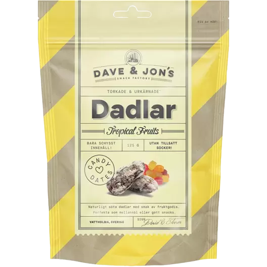 Dave & Jon's Dadlar Tropical Fruits 125 g