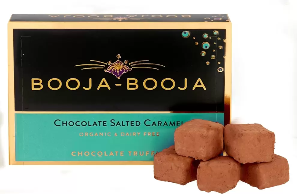 Tryfflar Salted Caramel 92g Booja Eko