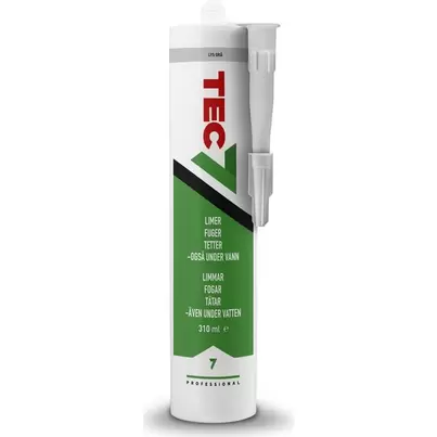 FOGMASSA TEC7 PATRON LJUSGRÅ 310ML