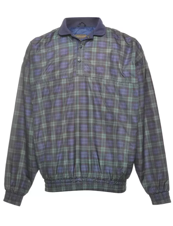 Tartan Nylon Anorak - M