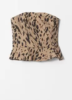 Draperad asymmetrisk topp