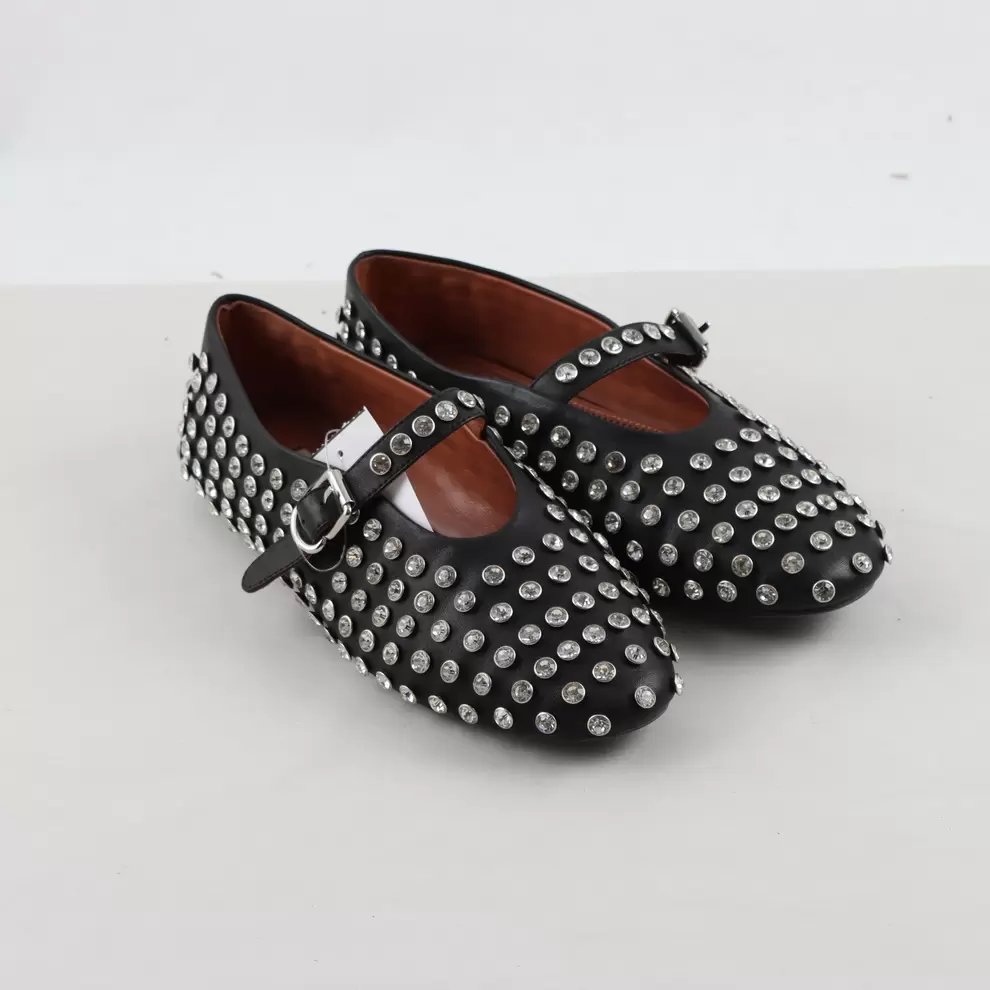 Ballerina, Alaia , svart, strass, stl. 37