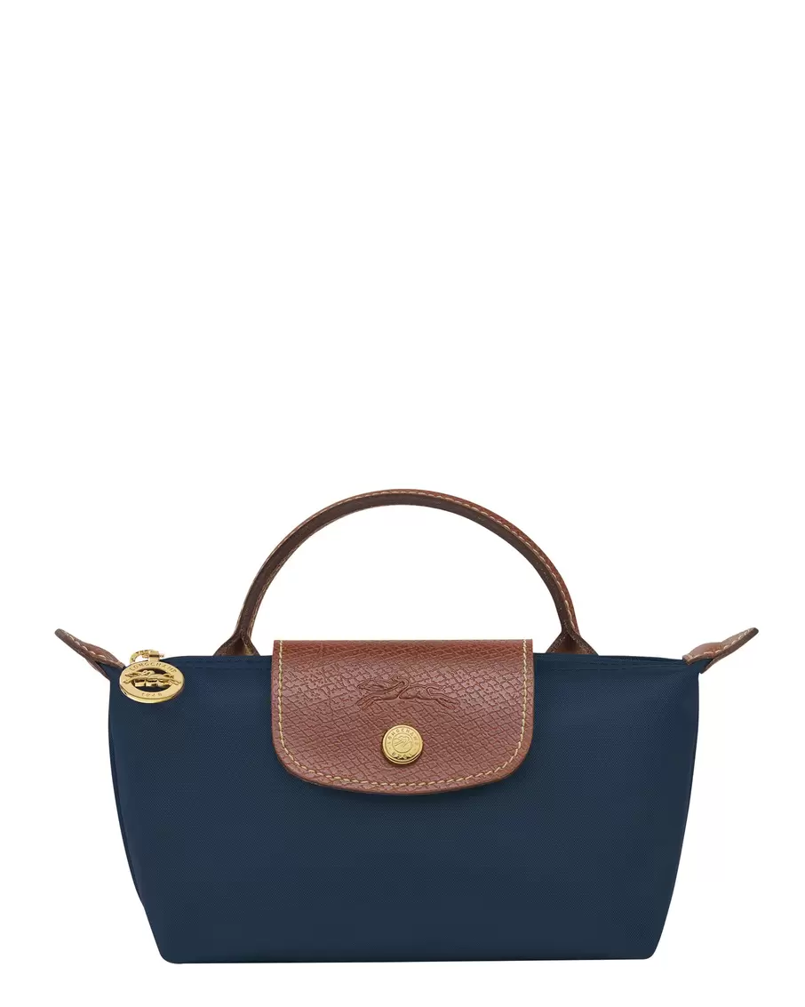 Väska le pliage original pouch with handle navy
