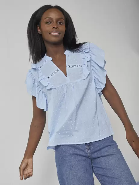 Blus Venisa SS Sisters Point – Lt blue
