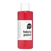 Fabric Paint 85 ml – röd textilfärg för ljust tyg