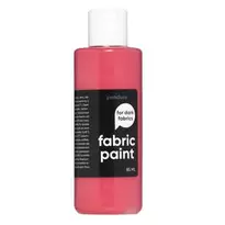 Fabric Paint 85 ml – röd täckande textilfärg för mörkt tyg