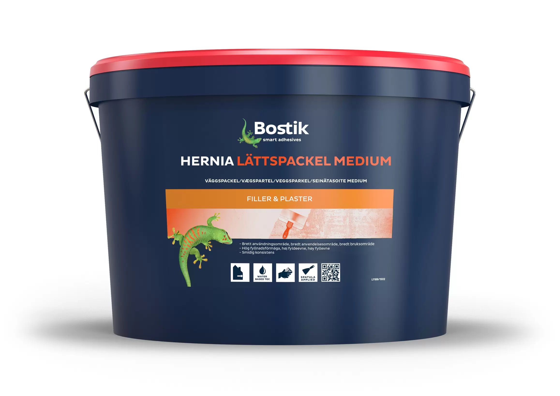 Bostik Hernia Lättspackel Medium 10 L