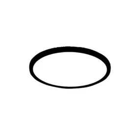 Plafond CARO 30cm Svart 18W med CCTJUUS