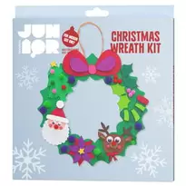 DIY-Kit Christmas Wreath pyssla en supersöt julkrans med funky foam, Ø26,5 cm
