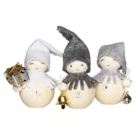 DIY-kit Blingy Xmas Elves, julpyssel med 6 gnistrande alver. Längd 5–8 cm