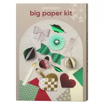 Stort och välfyllt papperskit för att pyssla & vika vackra juldekorationer