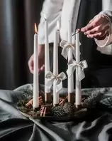 Hänge - Rosett - Satin - Creme - 1st - 7 x 8 cm   15 kr   Köp