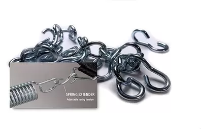 Fjäderförlängare Justera studsen på din studsmatta