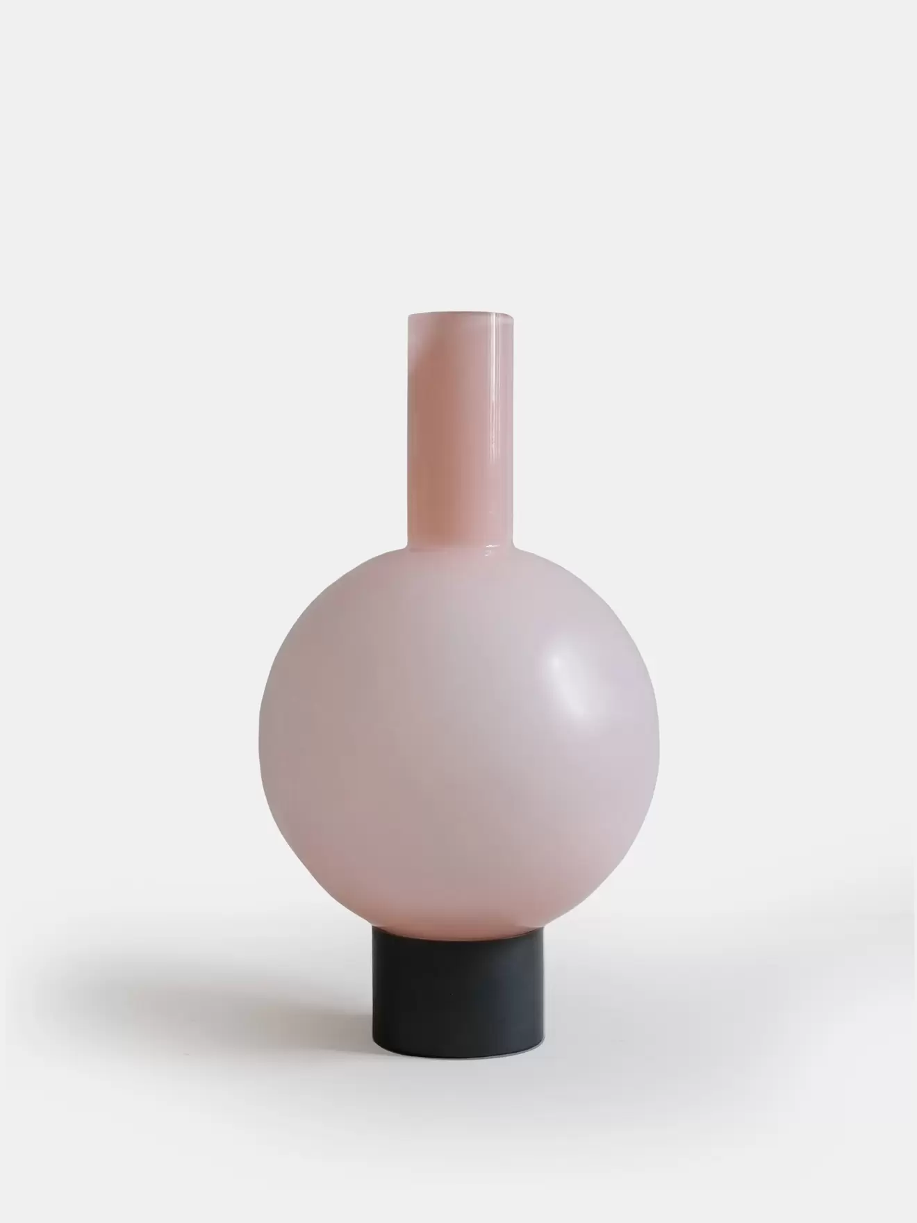 SAMPLE SALE - Glass Puritan Table Lamp - Old Rose