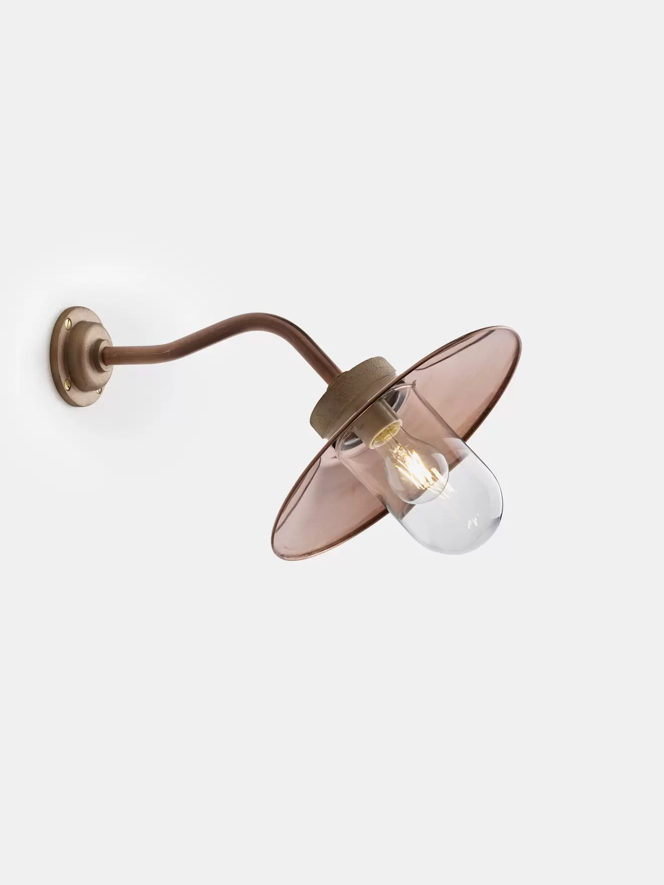 SAMPLE SALE - Quay Light 45° - Copper - Clear Glass