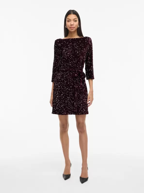 Product carousel image - VIFAITH PALJETT KORT KLÄNNING, Fig | 1