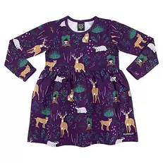 Volangklänning WINTER FOREST GRAPE