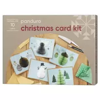 DIY-kit Christmas Card, skapa 10 jättefina julkort och skicka julhälsningar