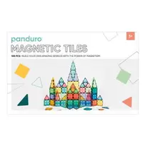 Magnetic Tiles Mega-kit, 100 magnetiska brickor i olika former